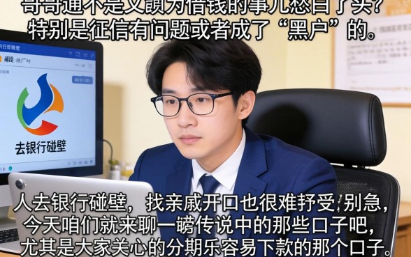 分期乐容易下款的口子，理出五个无视黑户也能下款的口子