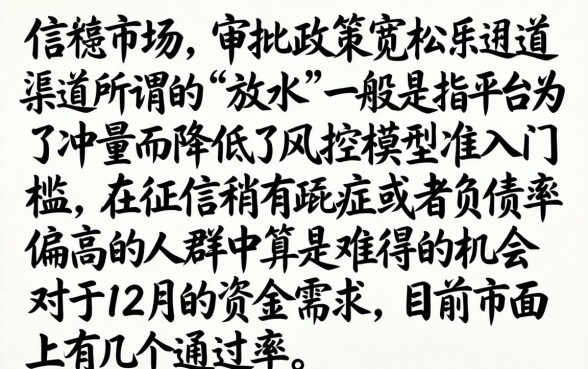 最近放水的口子有哪些,罗列五个12月能贷款的口子