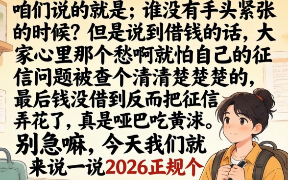 2026正规个人借条，整合五个网贷容易下款18岁的app