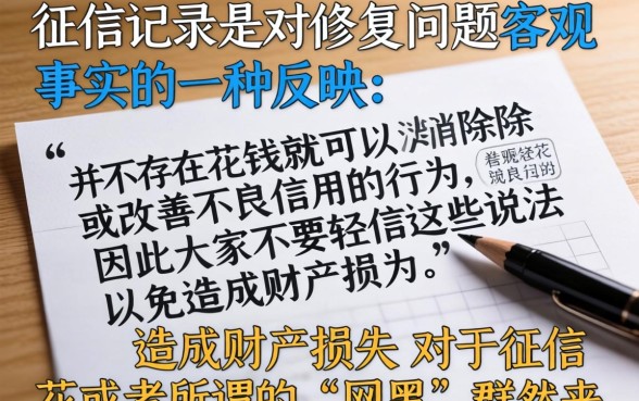 征信花了可以花钱修复吗，概括5个网黑全拒能下款的口子