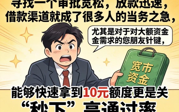 2026年8月秒下的口子，深入剖析五个贷款10万比较容易的平台