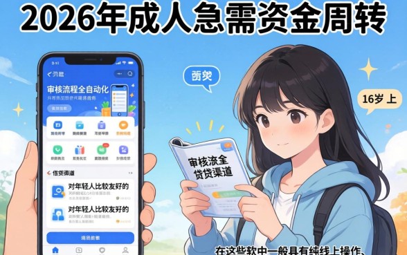 2026借钱口子有哪些，汇总五个网贷容易下款18岁的软件