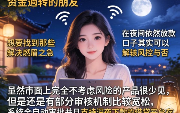 无视风控晚上放款的口子,遴选5个秒批无面签贷款口子