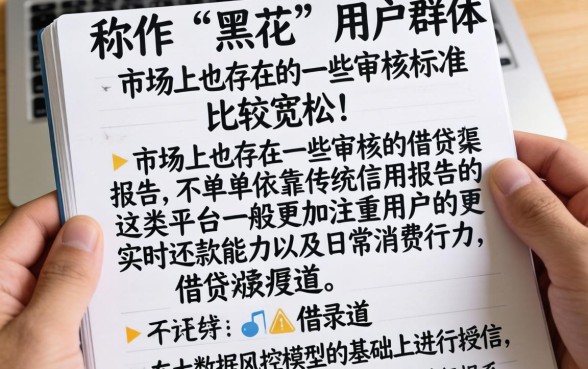 不查征信的黑花口子借款，筛选5个分期有额度的网贷软件