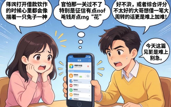 贷款app不查征信大额还款，鼎力推荐五个无视综合评分不足的网贷