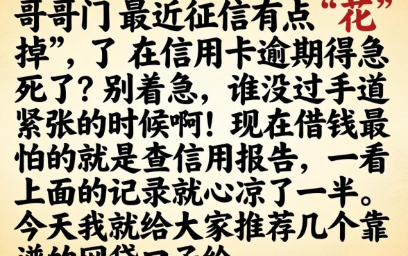 信用卡逾期了贷不下款怎么办，甄选五个失信人员可以借钱的网贷口子