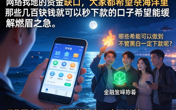 几百块秒下款的口子，诚意推荐五个无视黑白必下款的网贷软件