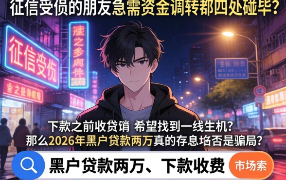 黑户贷款两万,下款收费，陈列五个1000元黑户必下小贷