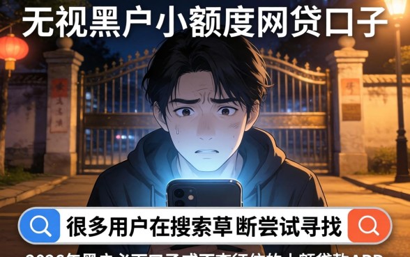 无视黑户小额度网贷口子，整理5个审贷口子审核加快的app