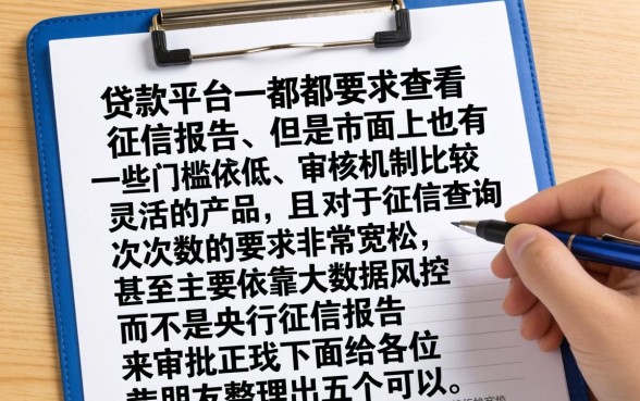 什么口子不看征信记录,枚举5个不看征信查询的软件