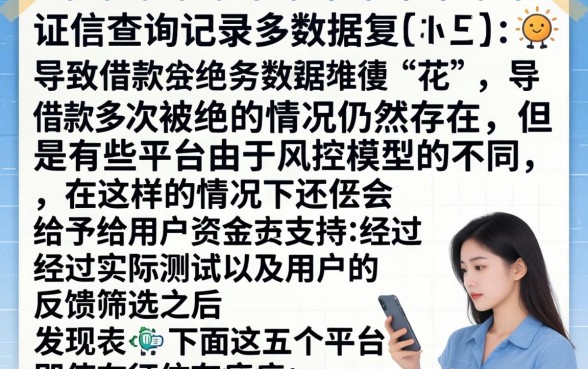 平台借款哪个容易通过，诚意推荐五个征信花居然都下款了的平台