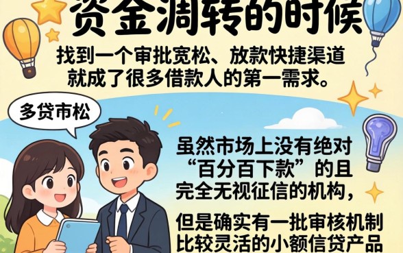 不看征信包下款的口子入口，倾情分享5个闪电审批的app