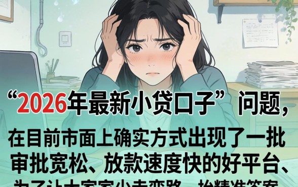 2026最新的小贷口子,胪列五个靠谱的借款app