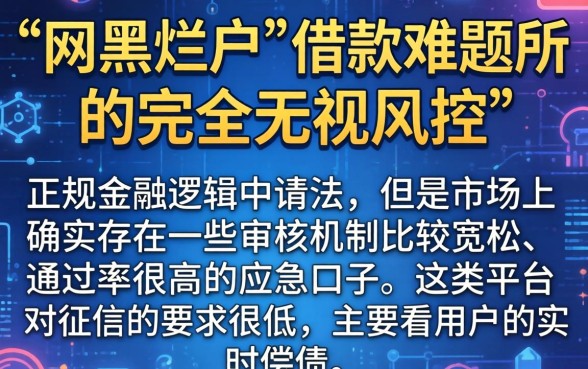 网黑烂户无视风控口子都有哪些，细致阐述五个真正无视风控黑白的网贷