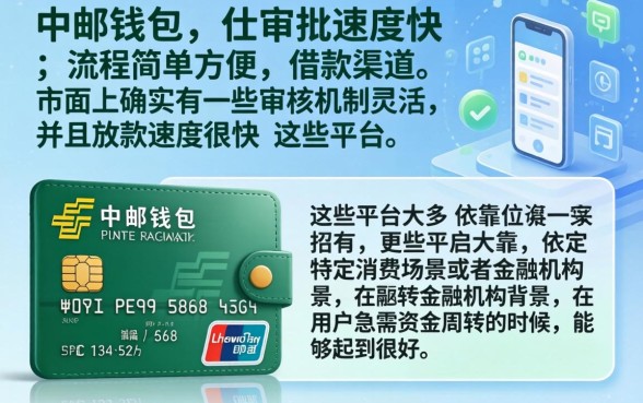 像中邮钱包一样的借款口子，枚举5个审贷口子审核加快的app