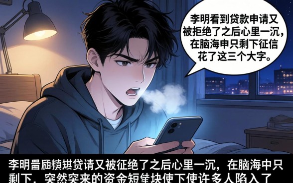 怎么查看自己的征信花了，罗列5个无视黑白百分百下款的借款口子