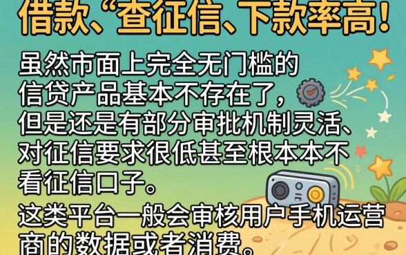 哪个信贷不查征信的平台，概览五个无视风控8000必下口子