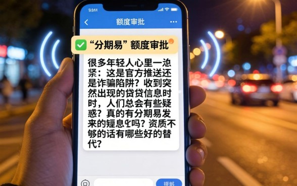 收到分期易的短信是真的吗，归纳五个满19岁可以借款的app