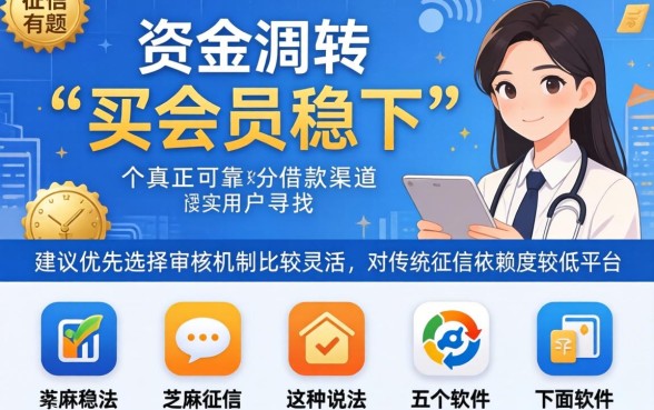 买会员稳下的黑户口子，热忱推荐五个不用芝麻分能借的软件