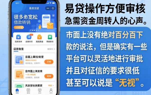 像民易贷的借款软件,理出5个无视黑户百分百下款平台