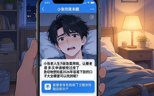 2026容易下款的口子大全，罗列五个秒批网贷轻松贷的软件