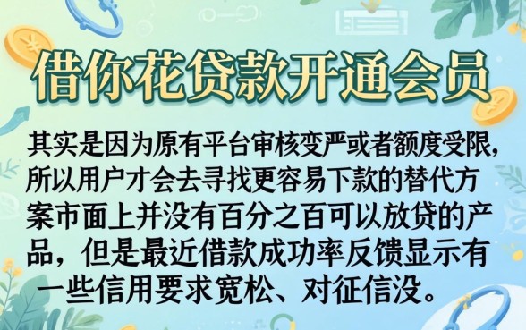 借你花贷款开通会员,汇整五个借款口子最容易下软件