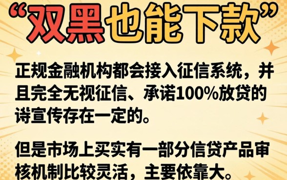 双黑可以下款的口子希财君,归纳五个无视征信黑白100%秒下app