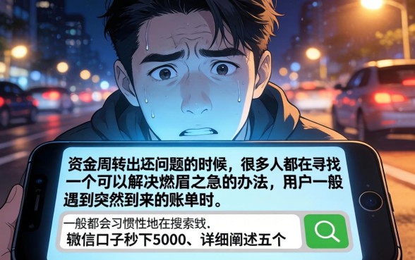 微信口子秒下5000，详细阐述五个无视当前逾期无视征信的借款口子