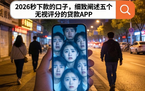 2026秒下款的口子,细致阐述5个无视评分的贷款app