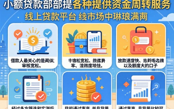小额贷款部是贷款平台，遴选5个靠谱的借款口子
