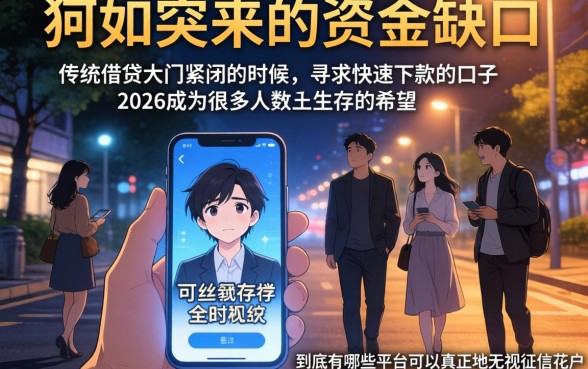 快速下款的口子2026，倾情分享五个真正无视征信花的平台
