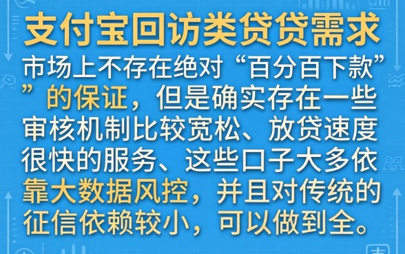 回访支付宝秒下款的口子，梳理5个无视征信黑白100%秒下app