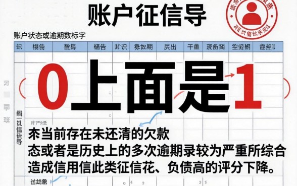 信用征信报告0上面是1，枚举五个征信不好负债高的软件