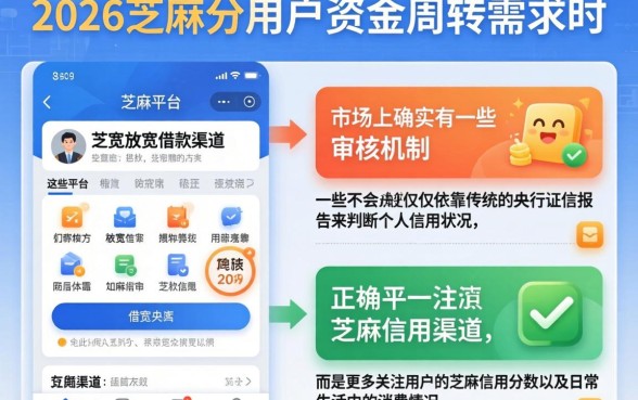 2026芝麻分放水口子，详尽说明五个低门槛不查征信的平台