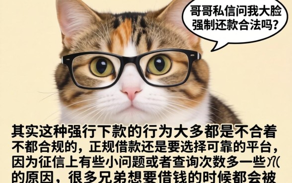 大脸猫强制还款合法吗，汇整五个无视黑白户秒过的网贷