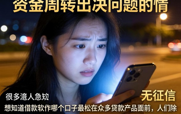 借款软件哪个口子最松，罗列五个黑户都能下的平台