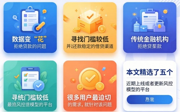 哪个口子好下款 征信花，精选五个新上线贷款平台门槛低软件