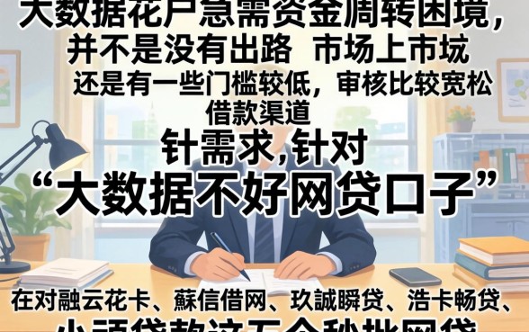 大数据不好网贷吗口子,梳理五个秒批网贷轻松贷的app