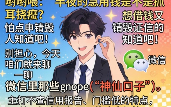 微信半夜秒下款的口子有哪些，精选五个凭身份证借款的软件