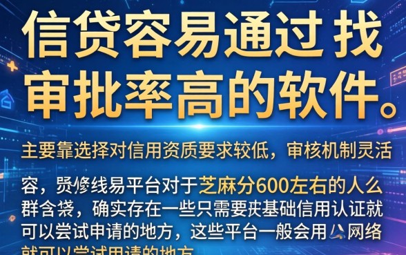 什么软件贷款容易通过率高，汇整5个芝麻信用600贷款口子