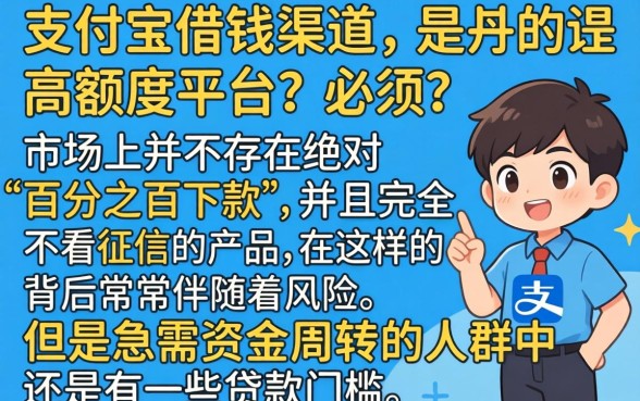 支付宝什么平台好借钱额度高，汇总5个不看征信无视黑白百分百下款口子