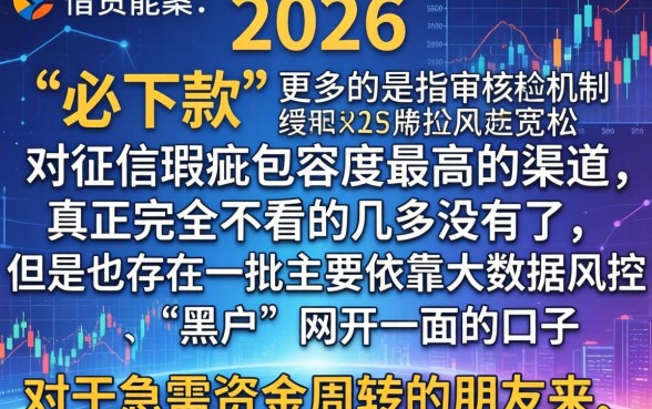 2026年现在必下款的口子,归纳5个不看黑户下款的软件