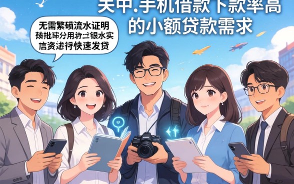 手机借款下款率高的口子，概括5个不查流水的小额度贷款app