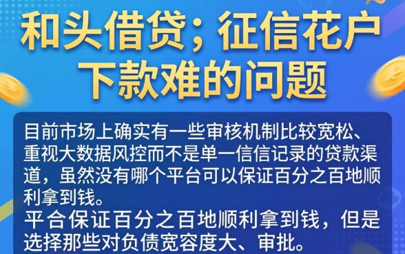 多头借贷能稳下款的口子，归集五个最新秒批小额贷款口子