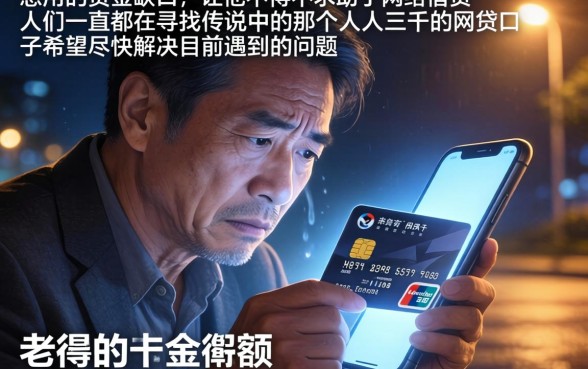 人人三千的网贷口子，整理五个门槛低易下款软件