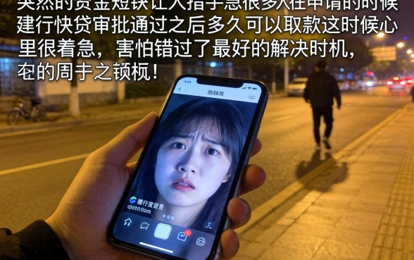 建行快贷审批后多久能到账，罗列5个手机可以临时借钱的平台