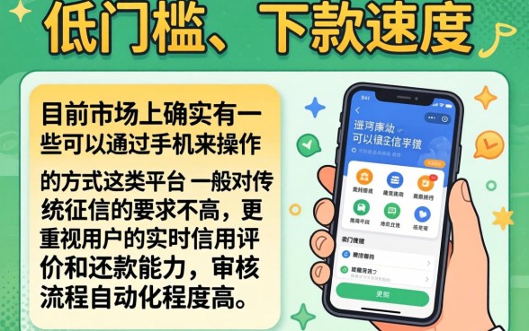 什么贷款口子门槛低好下款快，陈列五个手机可以临时借钱的口子