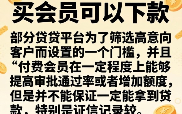 买会员能下款的口子2026，揭秘五个手机小额黑户快速贷款app