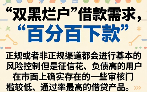 百度借款口子大全，揭秘5个超级烂户双黑下款口子