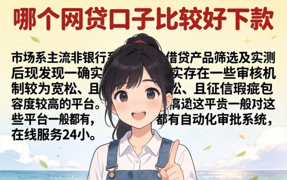 哪个网贷口子好下款的，规整五个无视黑花半夜下款的网贷口子